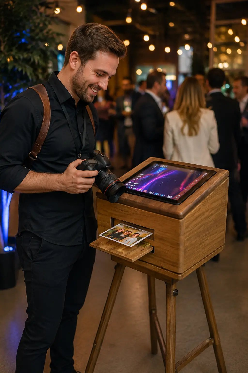 AI Printing Software for Photographers - SImply download your SD Card to our AI Software and Choose from different logos, borders, templates and Filters - Print your photo instantly